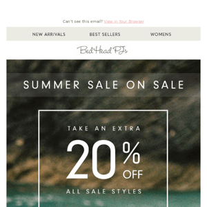 Ends Tomorrow: Extra 20% Off Sale