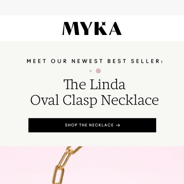 Meet the NEW Linda Oval Clasp Necklace
