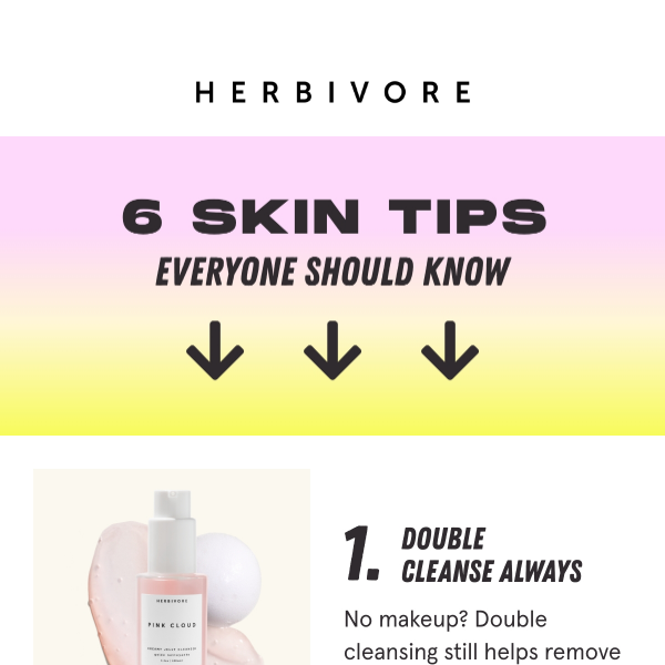 6 skin tips you need to know💡