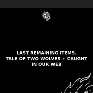 LAST REMAINING ITEMS - TALE OF TWO WOLVES + CAUGHT IN OUR WEB