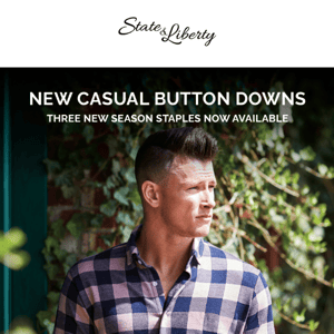 3 New Casual Button Downs