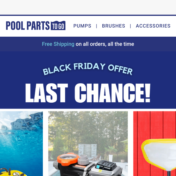 Pool Parts To Go, Your Discount Is Expiring