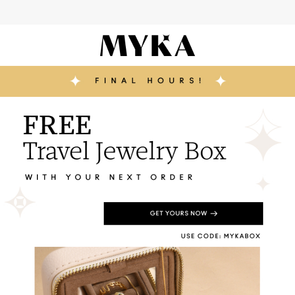 FINAL HOURS to get your Free Jewelry Box