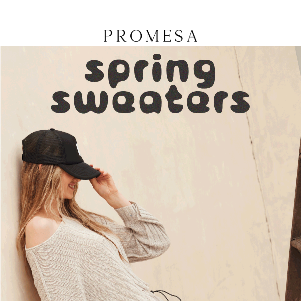 Must-have spring sweaters!