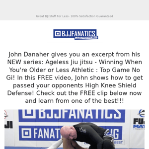 FREE Technique!  JOHN DANAHER gifts you a FREE technique from his NEW instructional!