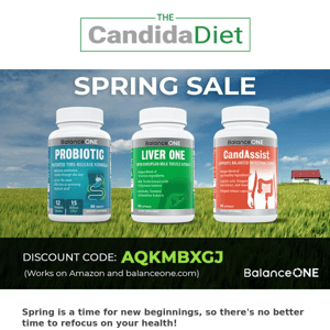 Spring Sale... 20% off all Balance One supplements