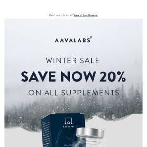 Winter Sale 🎁 20% on all supplements