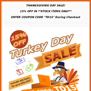 🍗Happy Thanksgiving! Shop our Turkey Day Sale