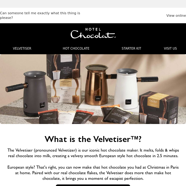 Our favourite Hotel Chocolat Velvetiser deal has made a comeback