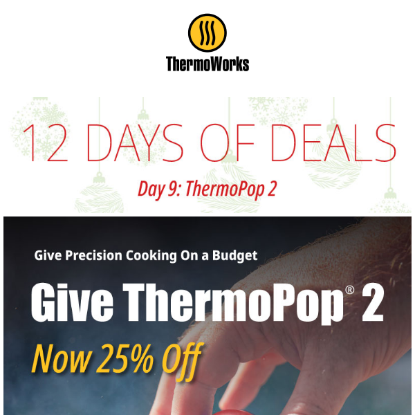 25% Off ThermoPop 2—Perfect Stocking Stuffer - ThermoWorks