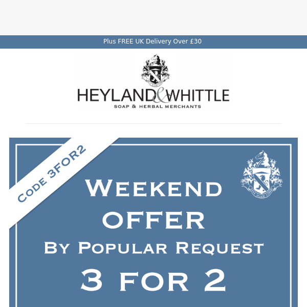 Some Asked For It Again! The 3 for 2 Weekend Offer  🎁