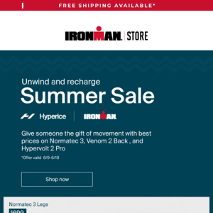 🎁 IRONMAN | Hyperice Summer Sale!