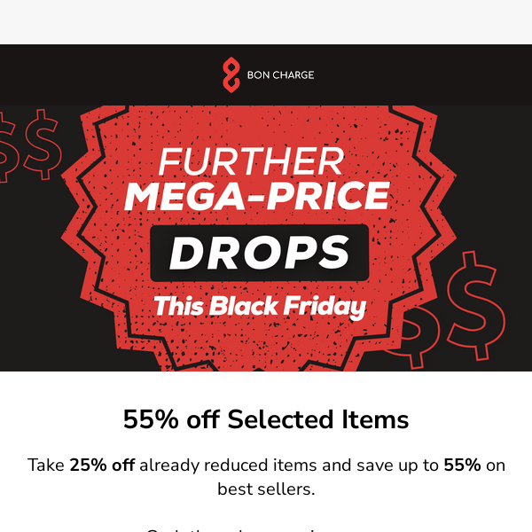 NOW 55% off Selected Items!