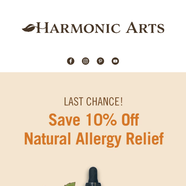 Last chance to save on Allergy Ease!