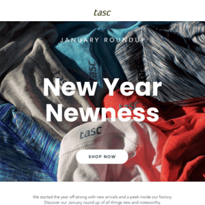 January Roundup: New Year Newness