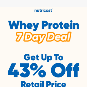 Whey in on these Savings 💵