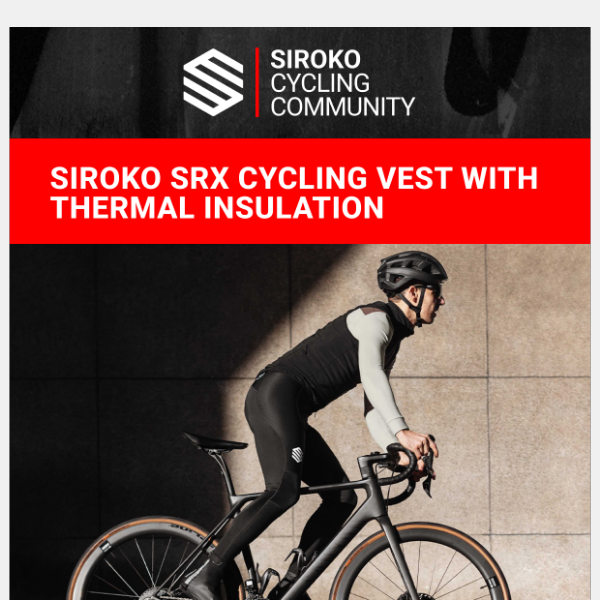 Siroko SRX cycling vest with thermal insulation - Siroko Cycling Community  #98 - Siroko