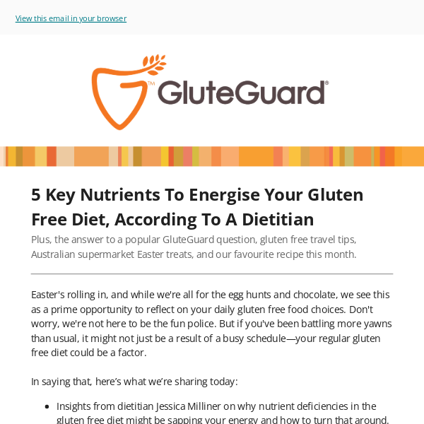 5 Key Nutrients To Energise Your Gluten Free Diet, According To A Dietitian