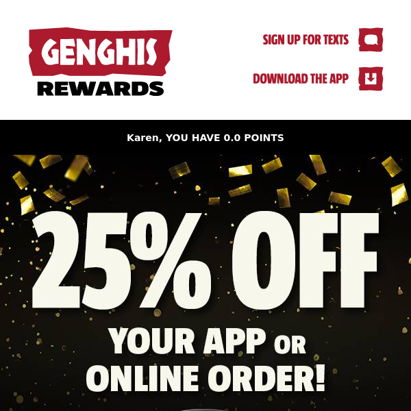 We Have One More Gift for YOU, Genghis Grill...🤫🎁🍚