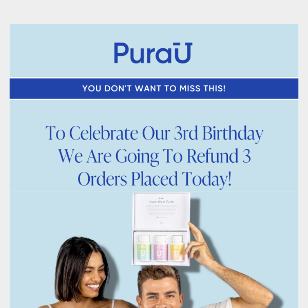 🎂 Birthday Celebrations Begin: We're Refunding Orders 🎁.