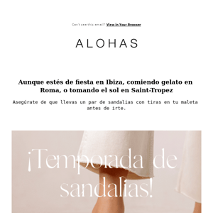 ¡Es temporada de sandalias!