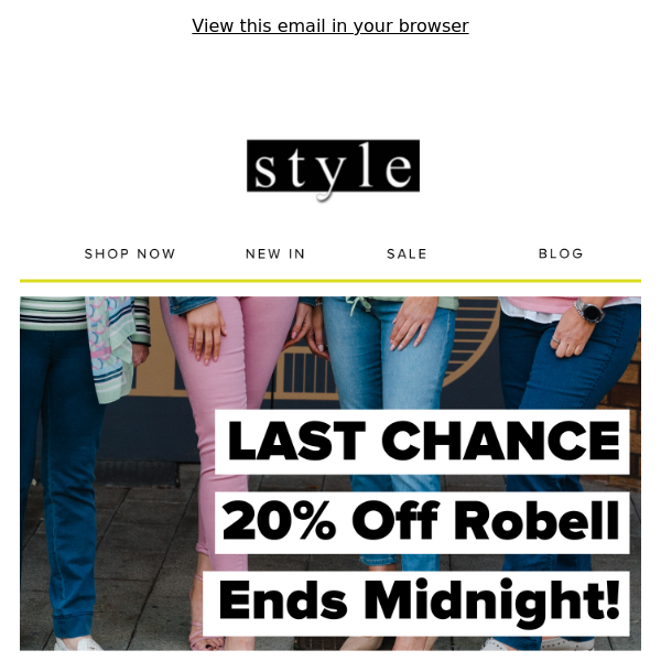 LAST CHANCE: 20% OFF ROBELL!! ⏰