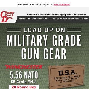 Military Grade Ammo, Gear, Guns and More