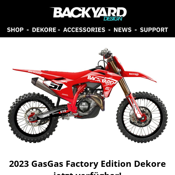 2023 GasGas Factory Edition Dekore jetzt verfügbar!