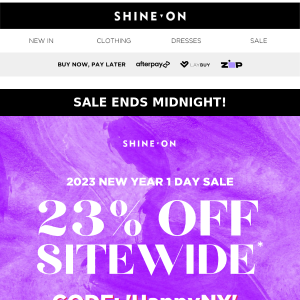 SALE ENDS MIDNIGHT!🔥 23% OFF SITEWIDE! 🔥