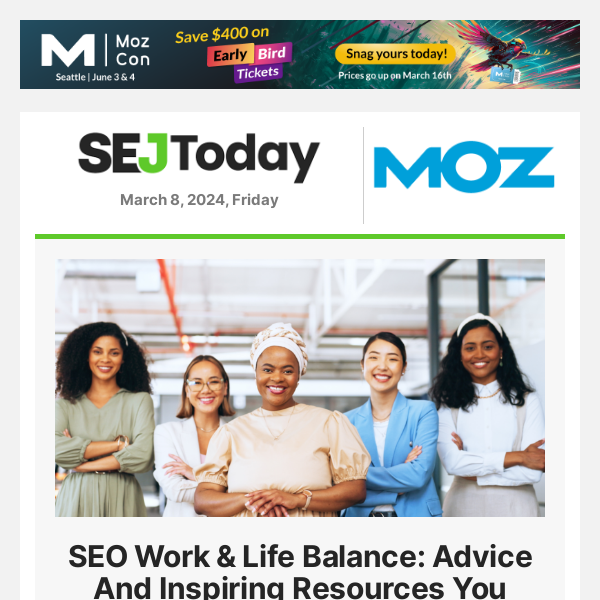 SEO Work & Life Balance: Advice And Inspiring Resources You Should Follow