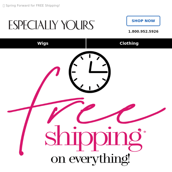 EVERYTHING Ships FREE (limited time)