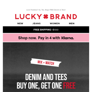 FREE Jeans? Lucky You.
