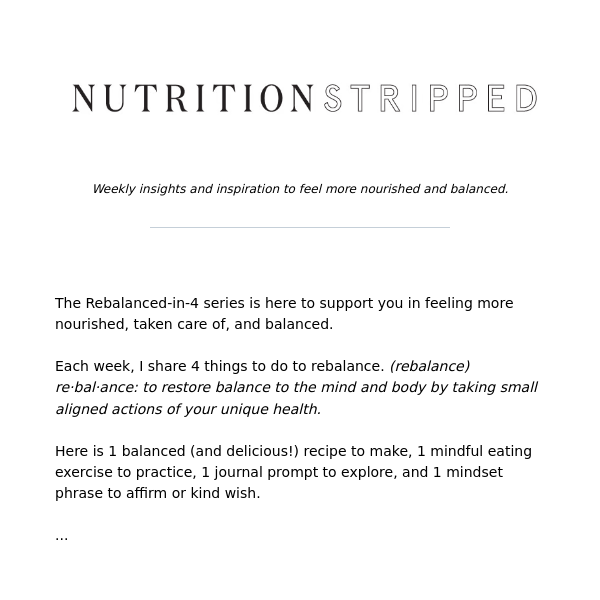 Insights for Balanced Nutrition Success