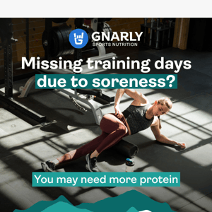 Missing training days due to soreness?