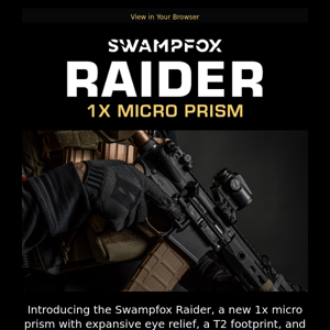 NEW Swampfox 1x Micro Prism