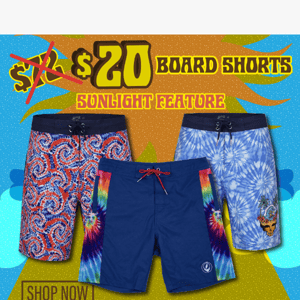 ☀️ $20 Grateful Dead Board Shorts 🌊