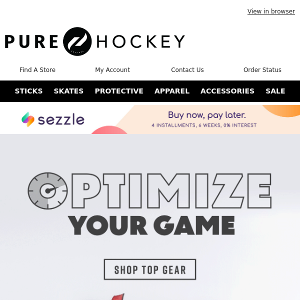 Pure Hockey! Optimize Your Game! Shop Top Sticks, Skates, Gloves & More!