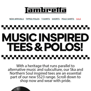 MUSIC INSPIRED TEES & POLOS🎵