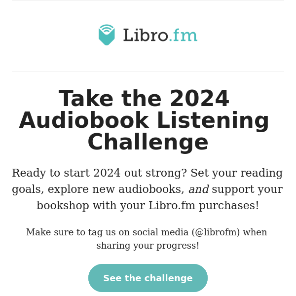 Libro.fm’s 2024 Listening Challenge 🎧