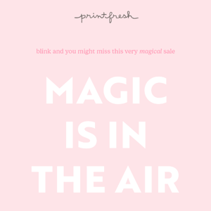 Heads up! Tomorrow will be magical 🦄