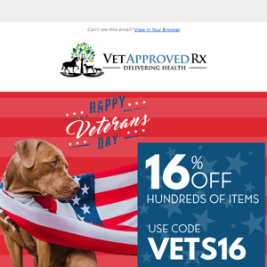 🇺🇸 Paw-some Deal for Our Veterans Day Sale