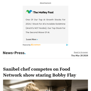 Top Stories: Sanibel chef competes on Food Network show featuring Bobby Flay