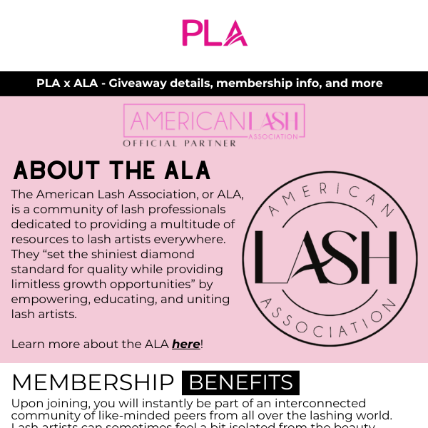 PLA x ALA Membership Giveaway 🎉