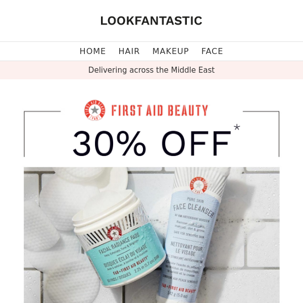 FIRST AID BEAUTY: 30% off