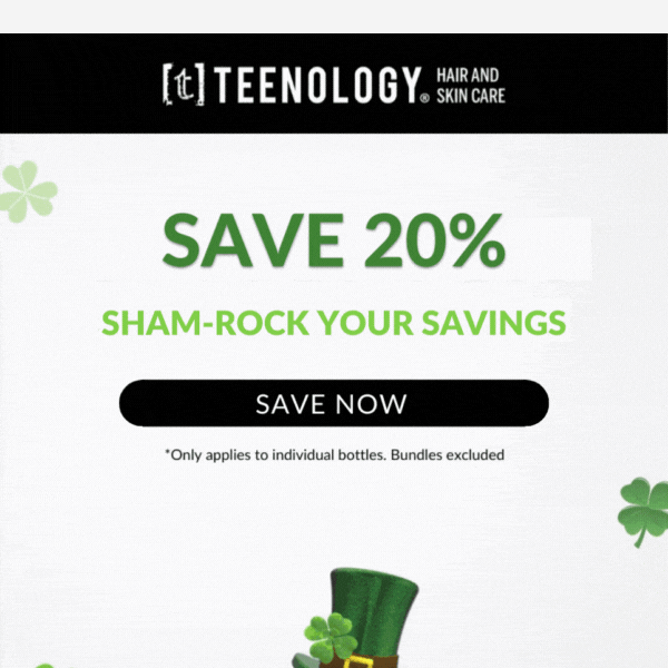 You’re in Luck: 20% Off! 🍀