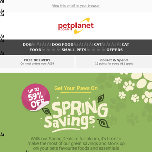 Get Spring Savings With Up To 59% Off