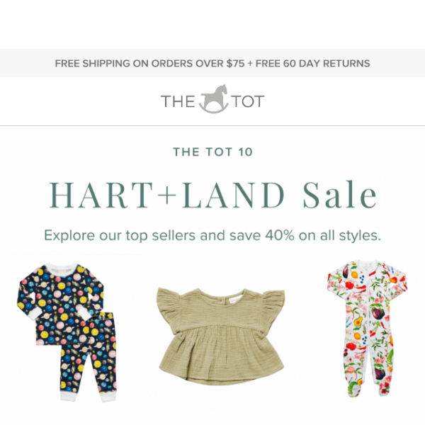 Save 40% off these top HART+LAND styles 🌟