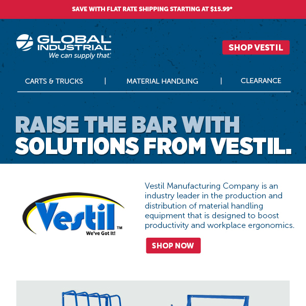 Upgrade Your Facility with Vestil Products