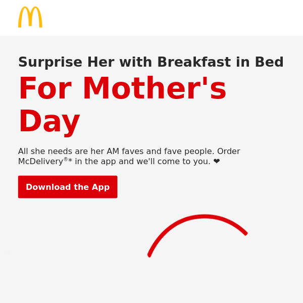 Mother's Day McDelivery® breakfast ❤️