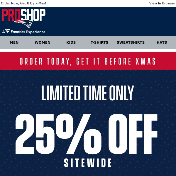 Wrap Up Gifting with 25% Off Gear